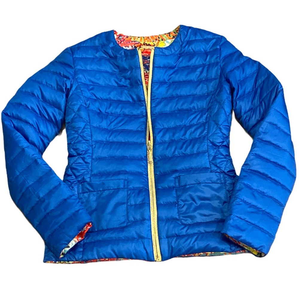 NWOT Lilly Pulitzer Royal Blue Puffer Jacket